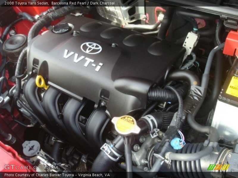 Barcelona Red Pearl / Dark Charcoal 2008 Toyota Yaris Sedan