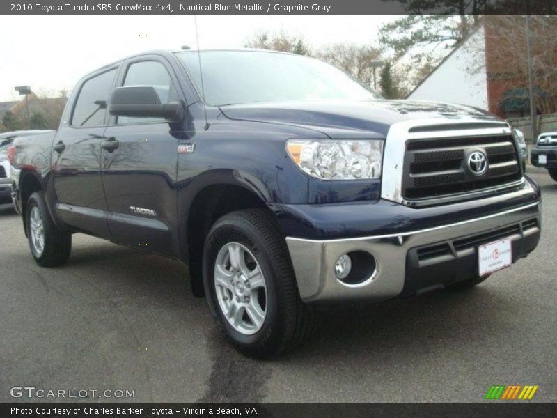 Nautical Blue Metallic / Graphite Gray 2010 Toyota Tundra SR5 CrewMax 4x4