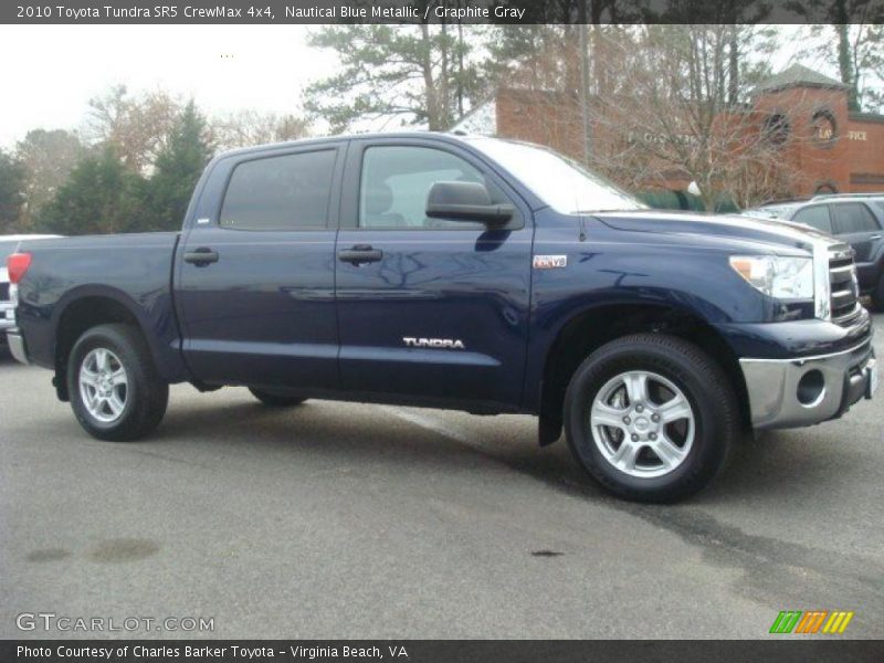 Nautical Blue Metallic / Graphite Gray 2010 Toyota Tundra SR5 CrewMax 4x4