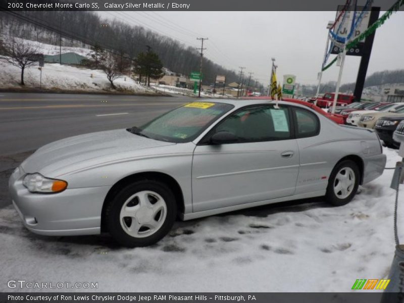 Galaxy Silver Metallic / Ebony 2002 Chevrolet Monte Carlo SS