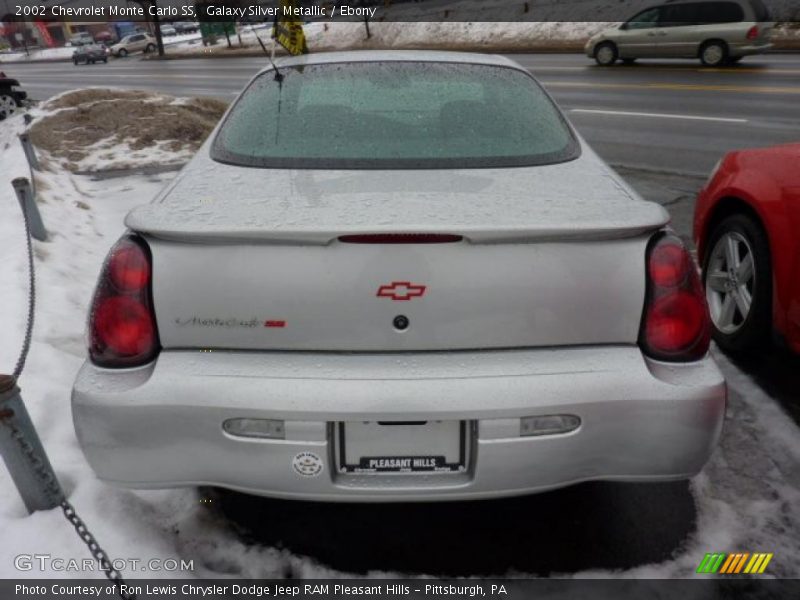 Galaxy Silver Metallic / Ebony 2002 Chevrolet Monte Carlo SS