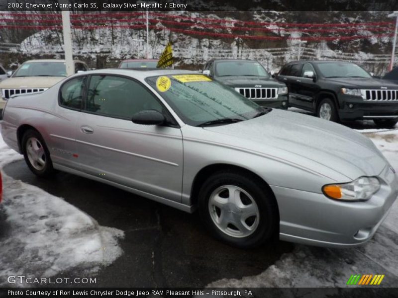 Galaxy Silver Metallic / Ebony 2002 Chevrolet Monte Carlo SS