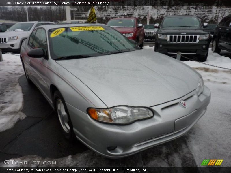 Galaxy Silver Metallic / Ebony 2002 Chevrolet Monte Carlo SS