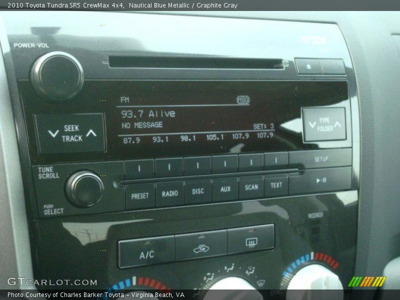 Nautical Blue Metallic / Graphite Gray 2010 Toyota Tundra SR5 CrewMax 4x4