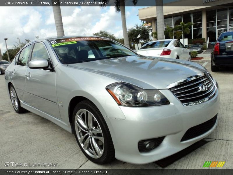 Liquid Platinum / Graphite Black 2009 Infiniti M 35 S Sedan