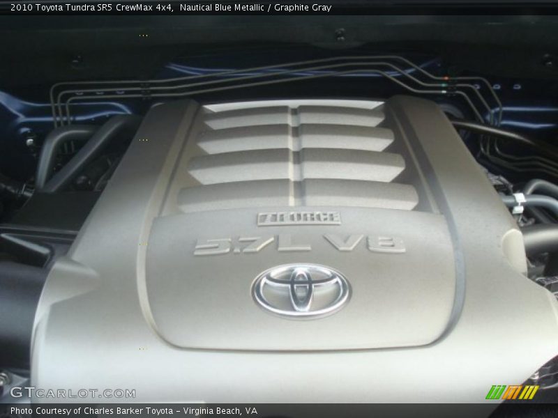 Nautical Blue Metallic / Graphite Gray 2010 Toyota Tundra SR5 CrewMax 4x4