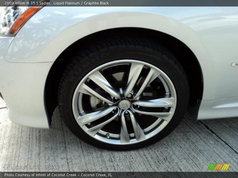 Liquid Platinum / Graphite Black 2009 Infiniti M 35 S Sedan
