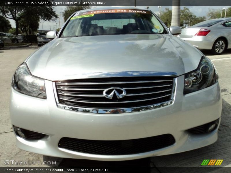Liquid Platinum / Graphite Black 2009 Infiniti M 35 S Sedan