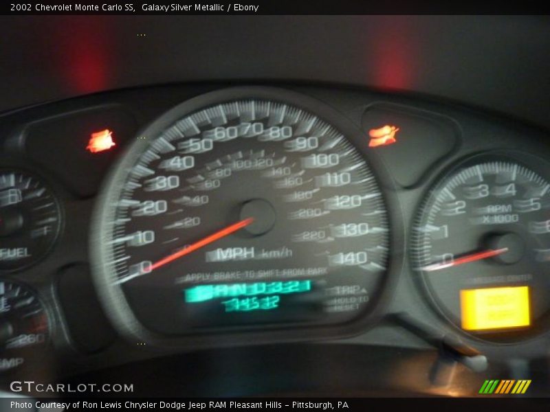 Galaxy Silver Metallic / Ebony 2002 Chevrolet Monte Carlo SS