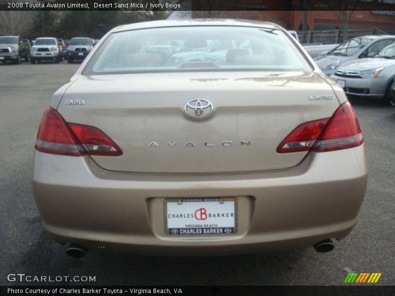 Desert Sand Mica / Ivory Beige 2008 Toyota Avalon Limited