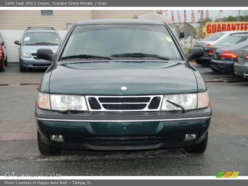 Scarabe Green Metallic / Gray 1996 Saab 900 S Coupe