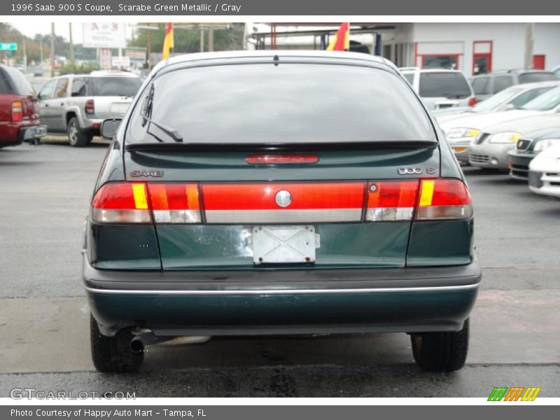 Scarabe Green Metallic / Gray 1996 Saab 900 S Coupe