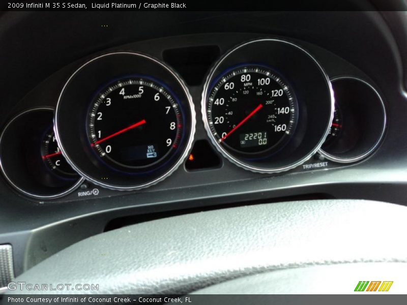 Liquid Platinum / Graphite Black 2009 Infiniti M 35 S Sedan