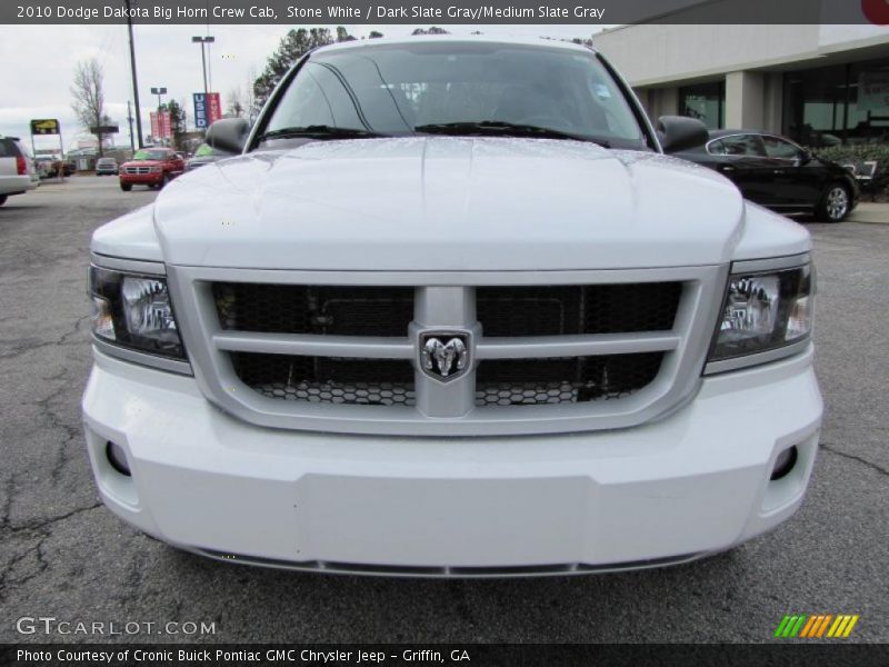 Stone White / Dark Slate Gray/Medium Slate Gray 2010 Dodge Dakota Big Horn Crew Cab
