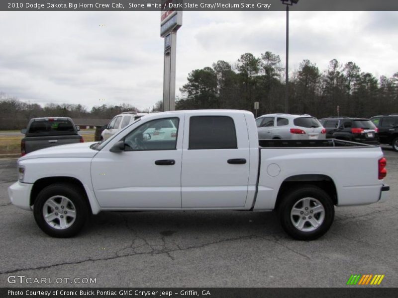 Stone White / Dark Slate Gray/Medium Slate Gray 2010 Dodge Dakota Big Horn Crew Cab