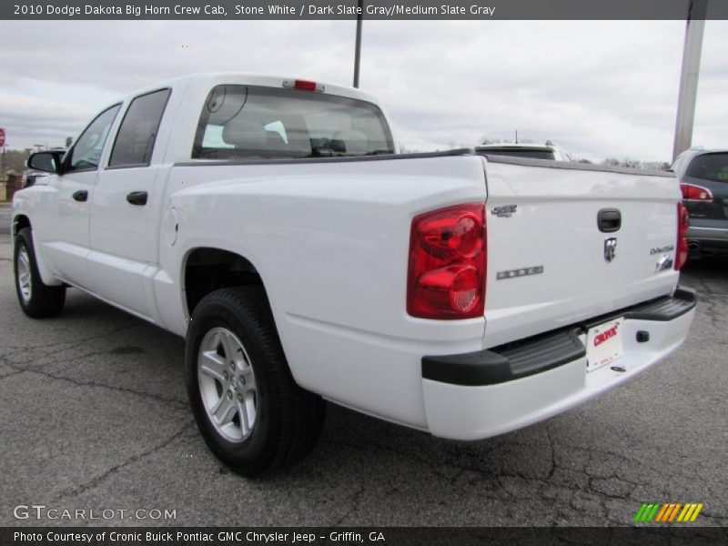 Stone White / Dark Slate Gray/Medium Slate Gray 2010 Dodge Dakota Big Horn Crew Cab