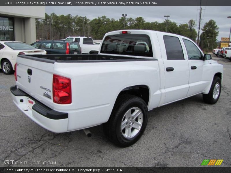 Stone White / Dark Slate Gray/Medium Slate Gray 2010 Dodge Dakota Big Horn Crew Cab