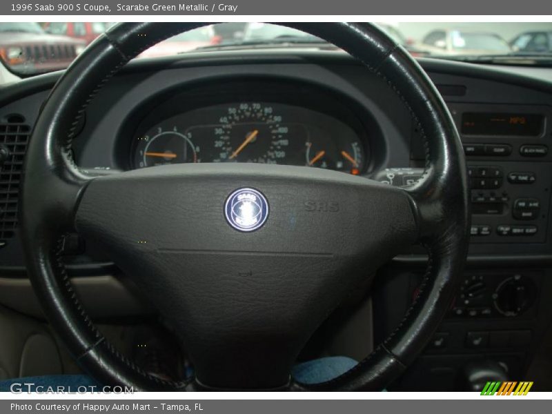 Scarabe Green Metallic / Gray 1996 Saab 900 S Coupe