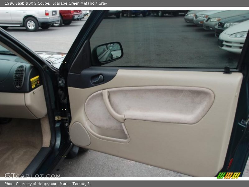 Scarabe Green Metallic / Gray 1996 Saab 900 S Coupe
