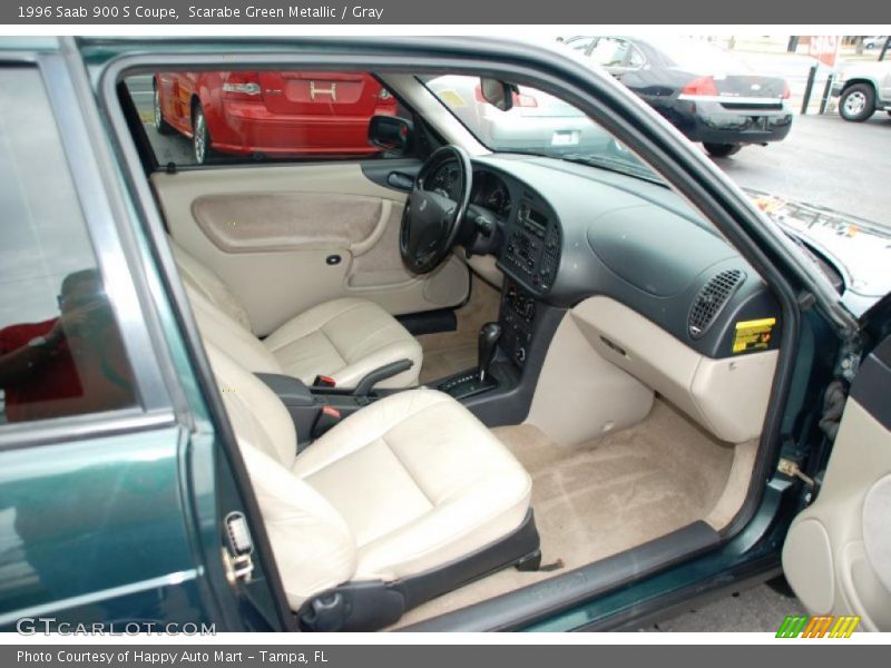 Scarabe Green Metallic / Gray 1996 Saab 900 S Coupe