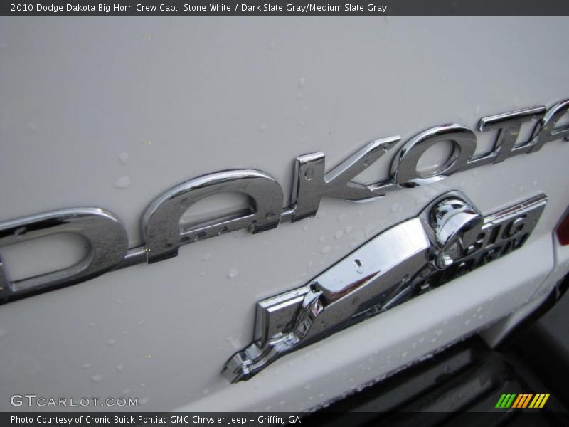 Stone White / Dark Slate Gray/Medium Slate Gray 2010 Dodge Dakota Big Horn Crew Cab