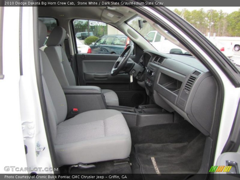 Stone White / Dark Slate Gray/Medium Slate Gray 2010 Dodge Dakota Big Horn Crew Cab