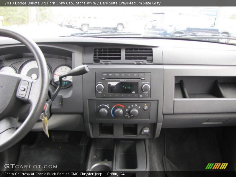 Stone White / Dark Slate Gray/Medium Slate Gray 2010 Dodge Dakota Big Horn Crew Cab