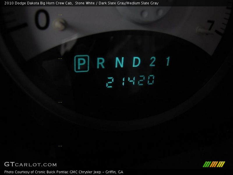 Stone White / Dark Slate Gray/Medium Slate Gray 2010 Dodge Dakota Big Horn Crew Cab