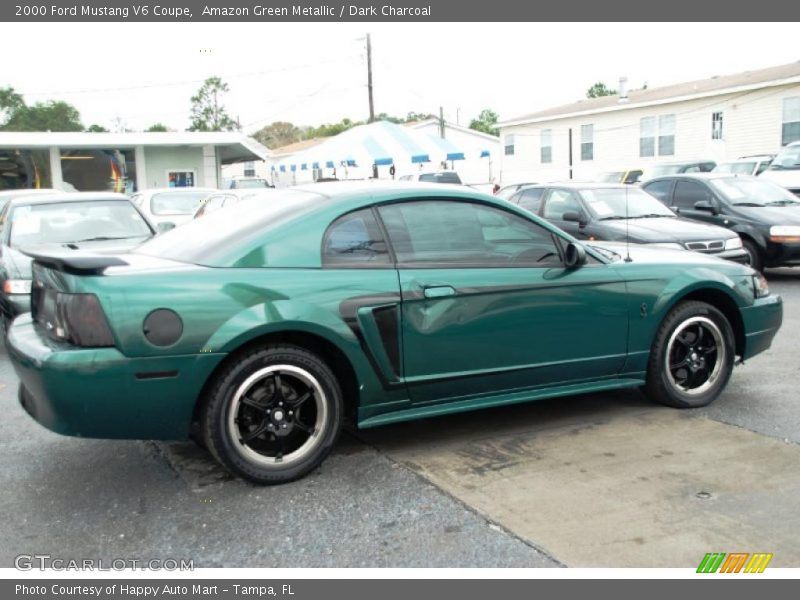 Amazon Green Metallic / Dark Charcoal 2000 Ford Mustang V6 Coupe