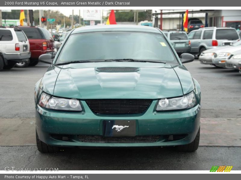 Amazon Green Metallic / Dark Charcoal 2000 Ford Mustang V6 Coupe