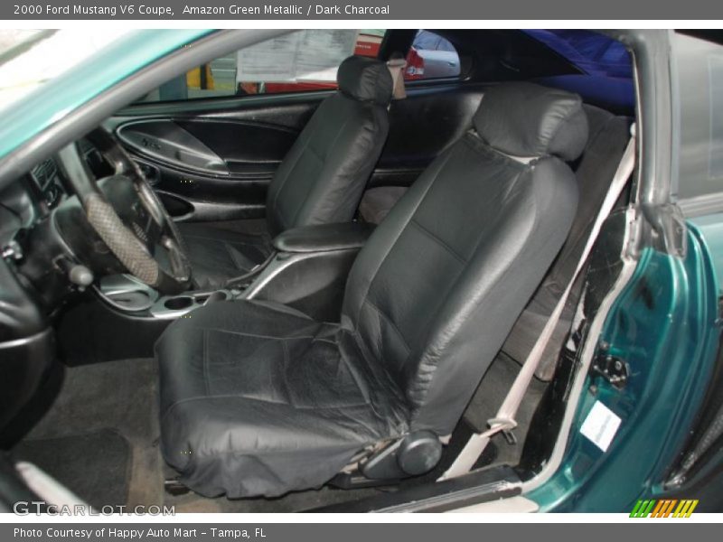 Amazon Green Metallic / Dark Charcoal 2000 Ford Mustang V6 Coupe