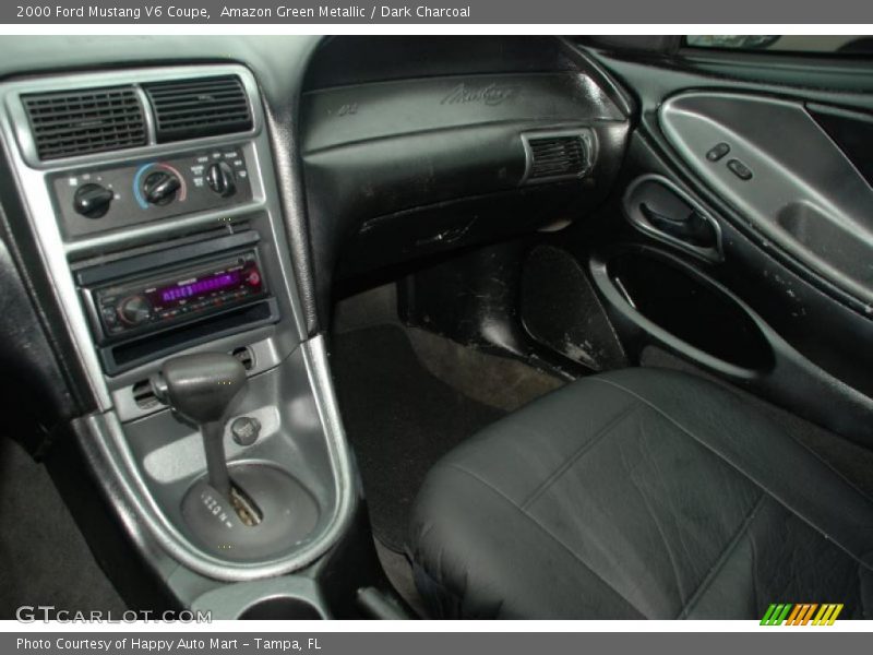 Amazon Green Metallic / Dark Charcoal 2000 Ford Mustang V6 Coupe