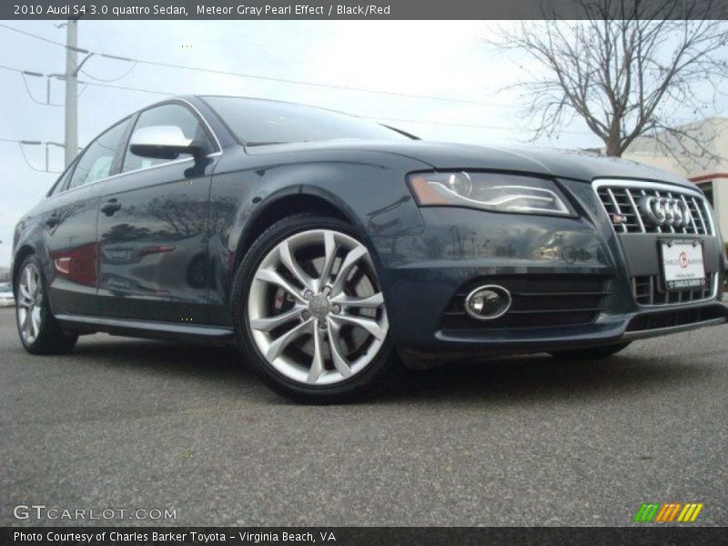 Meteor Gray Pearl Effect / Black/Red 2010 Audi S4 3.0 quattro Sedan
