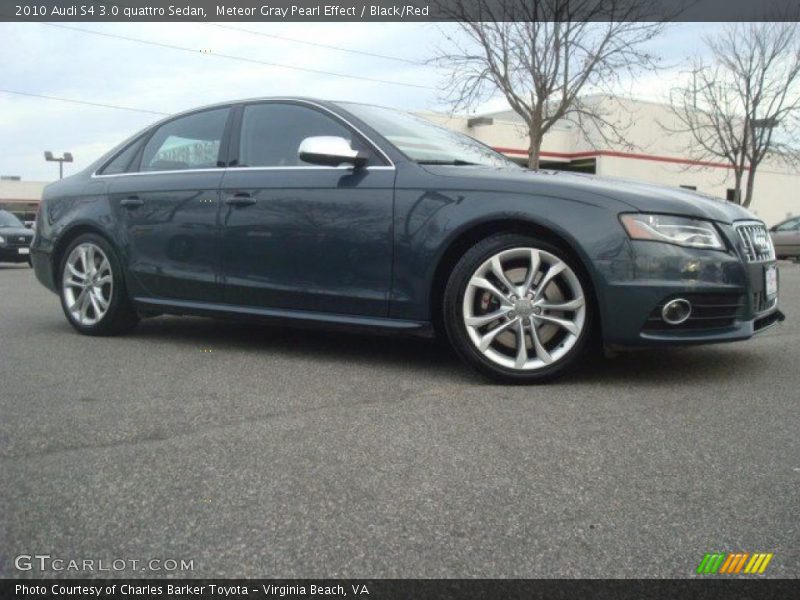 Meteor Gray Pearl Effect / Black/Red 2010 Audi S4 3.0 quattro Sedan