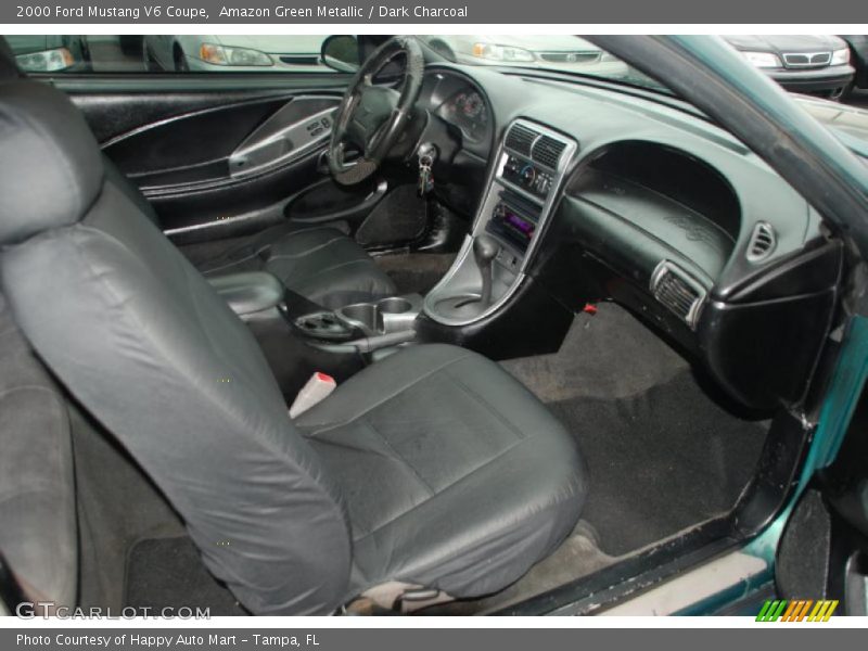 Amazon Green Metallic / Dark Charcoal 2000 Ford Mustang V6 Coupe