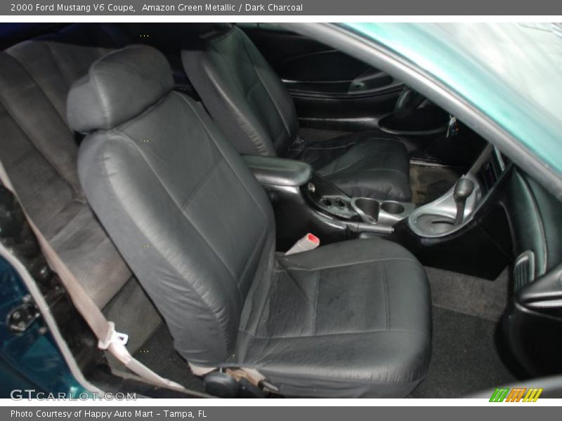 Amazon Green Metallic / Dark Charcoal 2000 Ford Mustang V6 Coupe