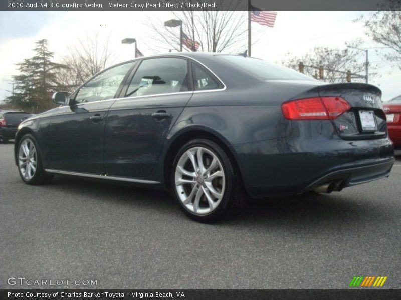 Meteor Gray Pearl Effect / Black/Red 2010 Audi S4 3.0 quattro Sedan
