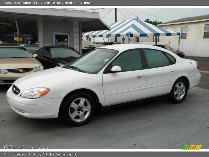 Vibrant White / Medium Parchment 2000 Ford Taurus SEL