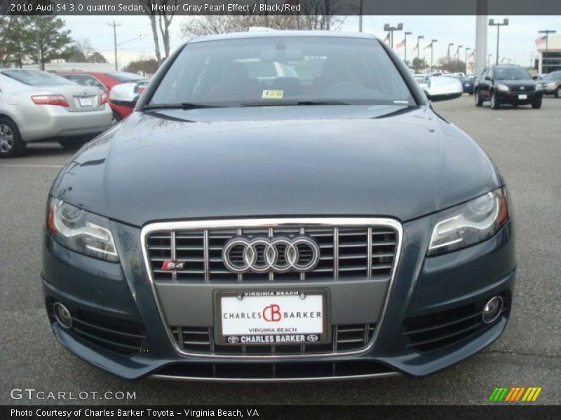 Meteor Gray Pearl Effect / Black/Red 2010 Audi S4 3.0 quattro Sedan