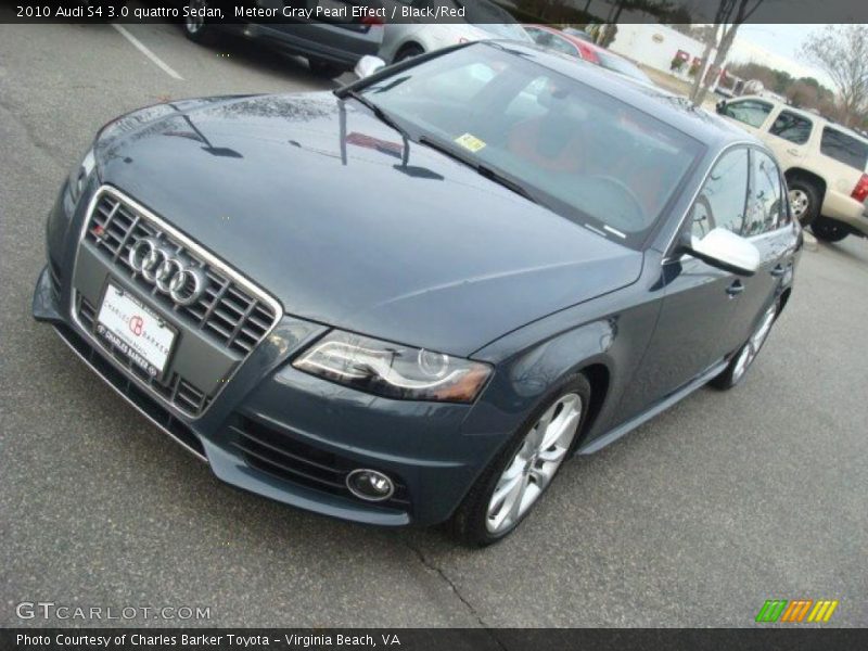 Meteor Gray Pearl Effect / Black/Red 2010 Audi S4 3.0 quattro Sedan