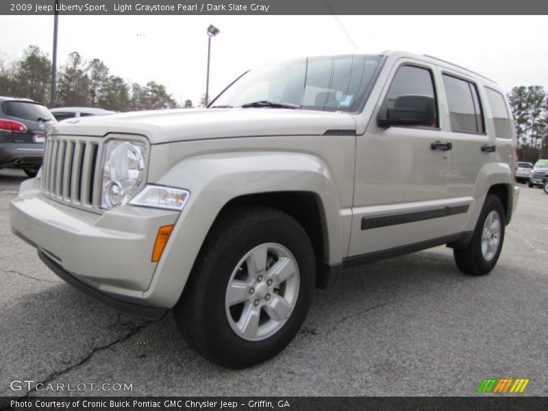 Light Graystone Pearl / Dark Slate Gray 2009 Jeep Liberty Sport