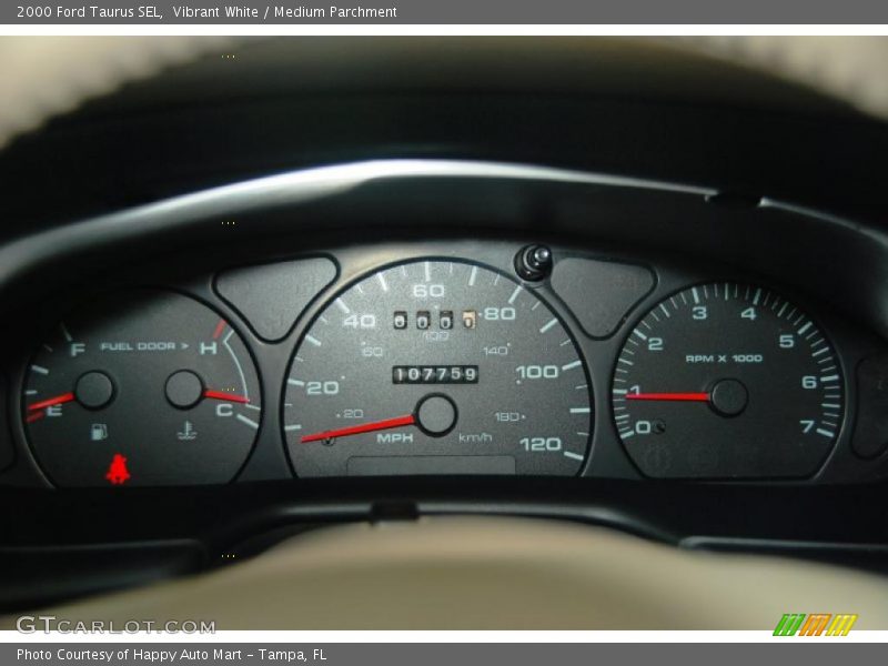 Vibrant White / Medium Parchment 2000 Ford Taurus SEL