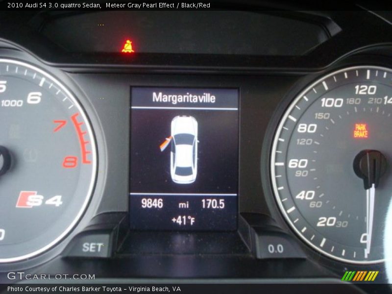 Meteor Gray Pearl Effect / Black/Red 2010 Audi S4 3.0 quattro Sedan
