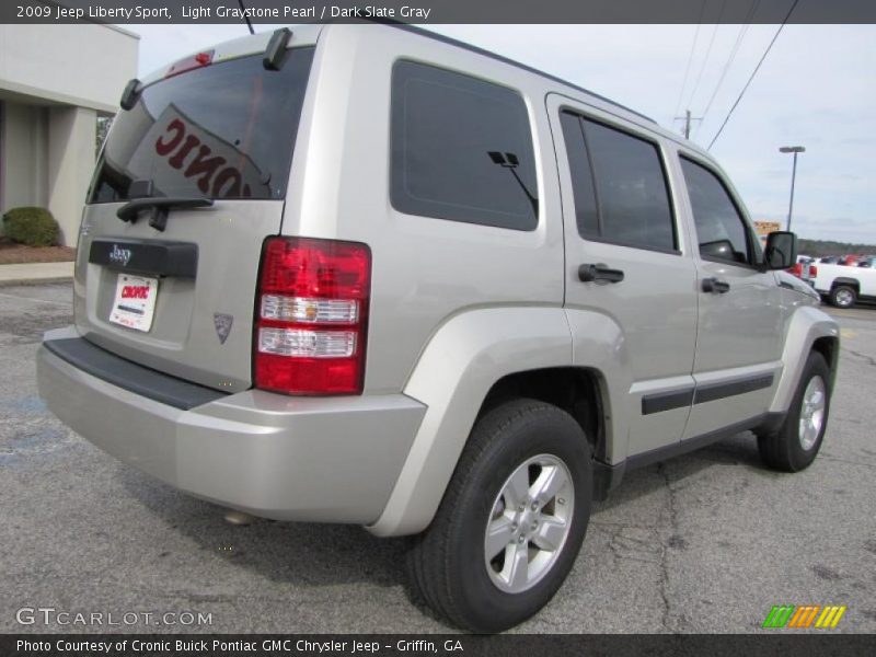 Light Graystone Pearl / Dark Slate Gray 2009 Jeep Liberty Sport