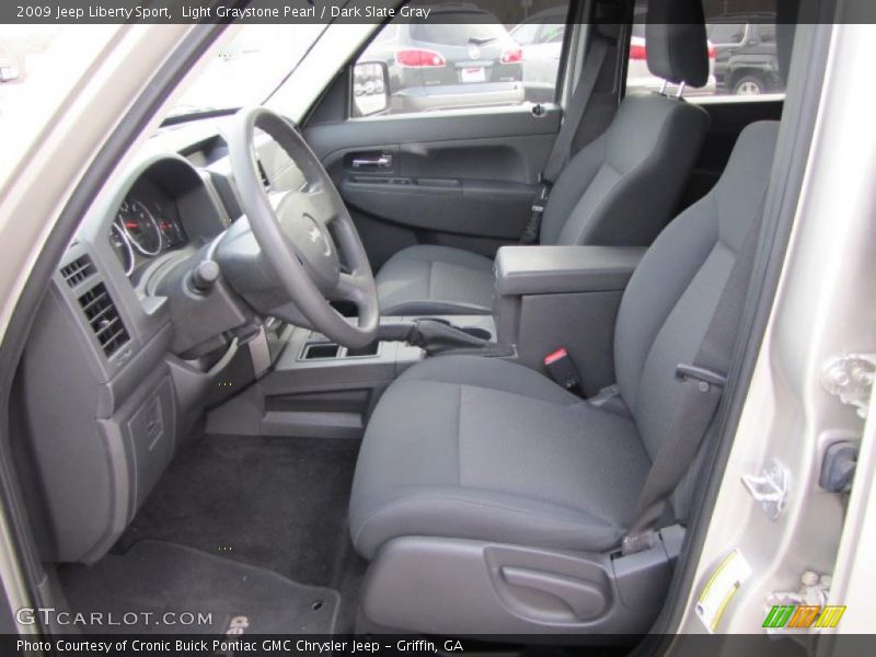 Light Graystone Pearl / Dark Slate Gray 2009 Jeep Liberty Sport