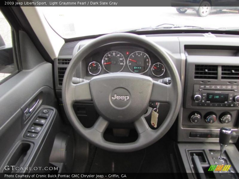 Light Graystone Pearl / Dark Slate Gray 2009 Jeep Liberty Sport