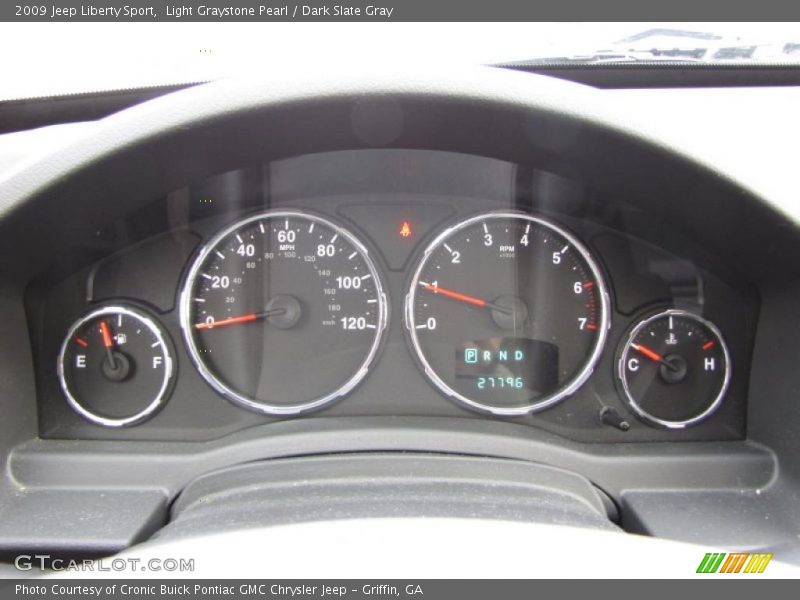 Light Graystone Pearl / Dark Slate Gray 2009 Jeep Liberty Sport