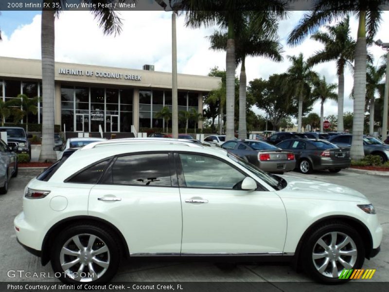 Ivory White Pearl / Wheat 2008 Infiniti FX 35