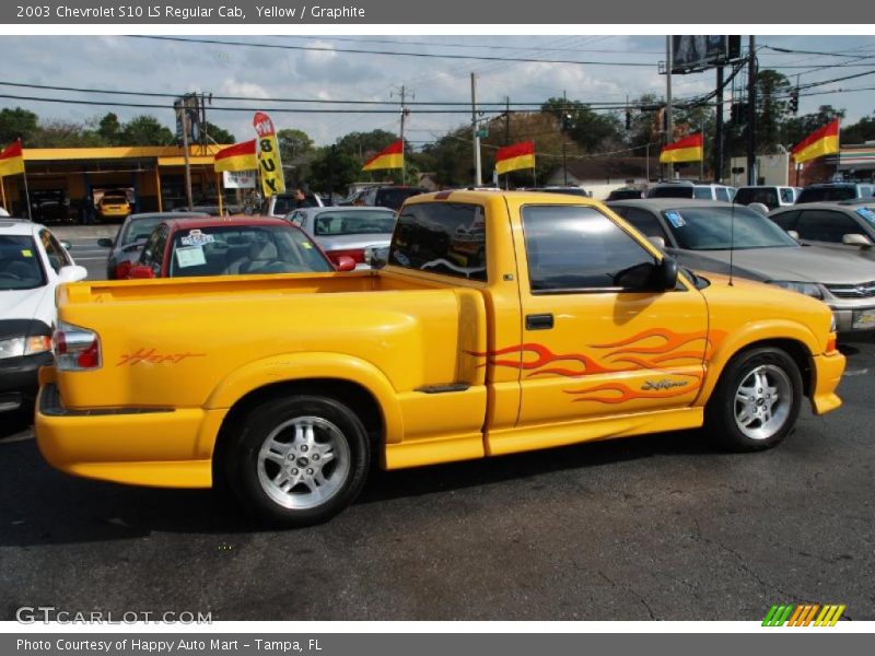 Yellow / Graphite 2003 Chevrolet S10 LS Regular Cab
