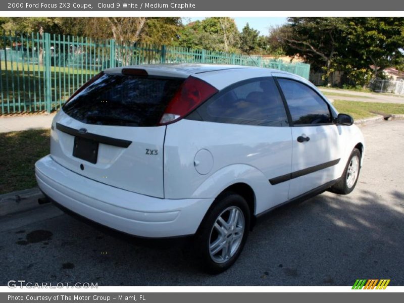 Cloud 9 White / Medium Graphite 2000 Ford Focus ZX3 Coupe